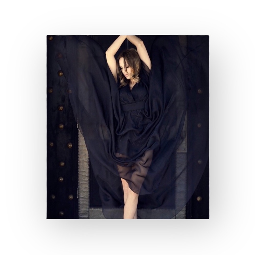 new Lotus Threads ༄ Lace Romper Sheer Overlay Gown Cocktail Maxi Dress ༄ Black
